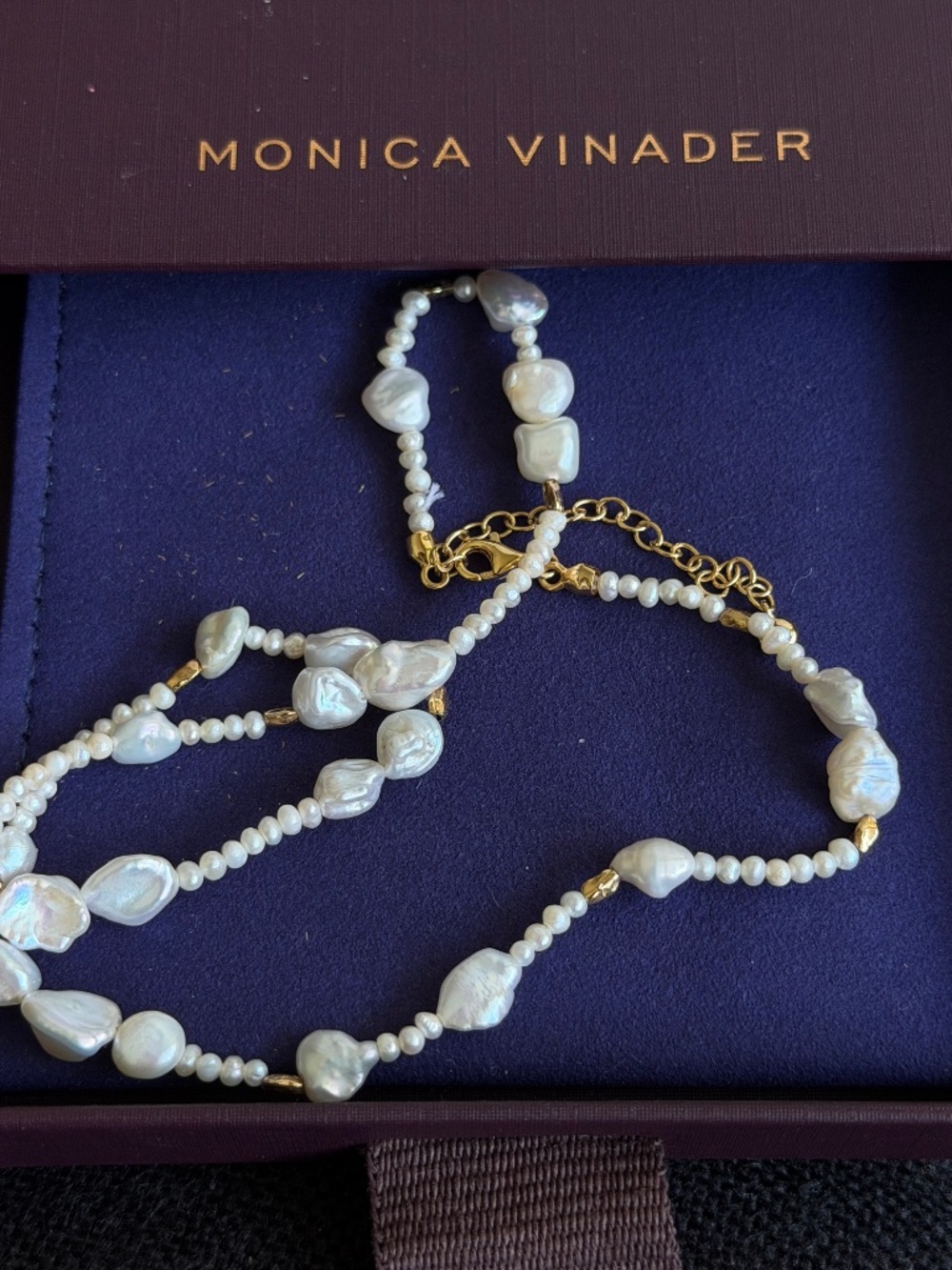Monica Vinader  Pearl Scatter Necklace